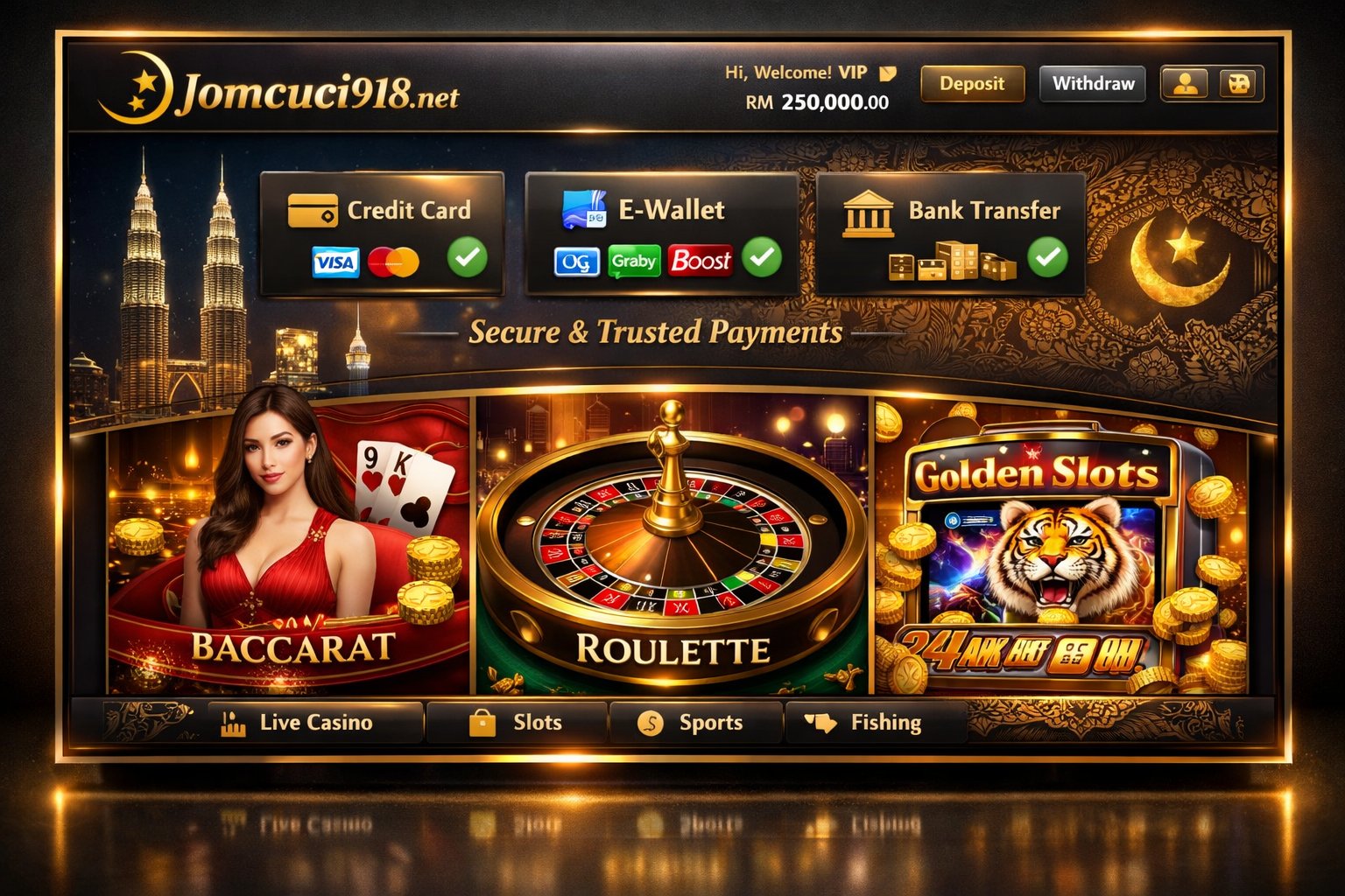 Jomcuci918 Net Review: Malaysia’s Premier Online Casino for High Rollers