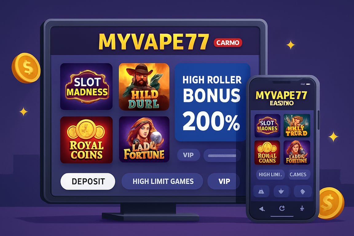 Myvape77 Casino New Releases Review: A Bonus-Rich Experience for High Rollers in 2026